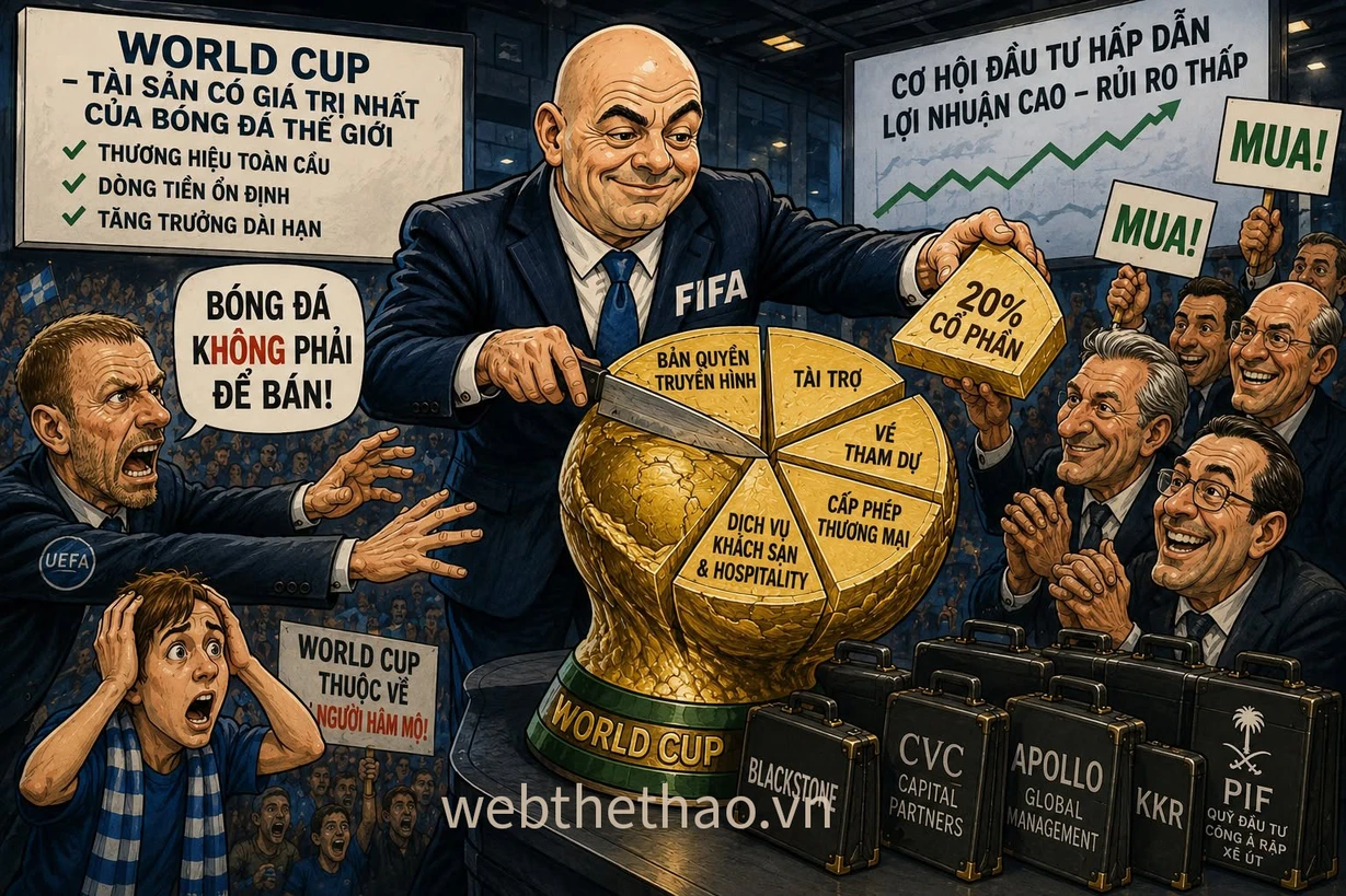 FIFA lùi bước vụ bán cổ phần World Cup, nhưng bóng đá sẽ không còn như cũ