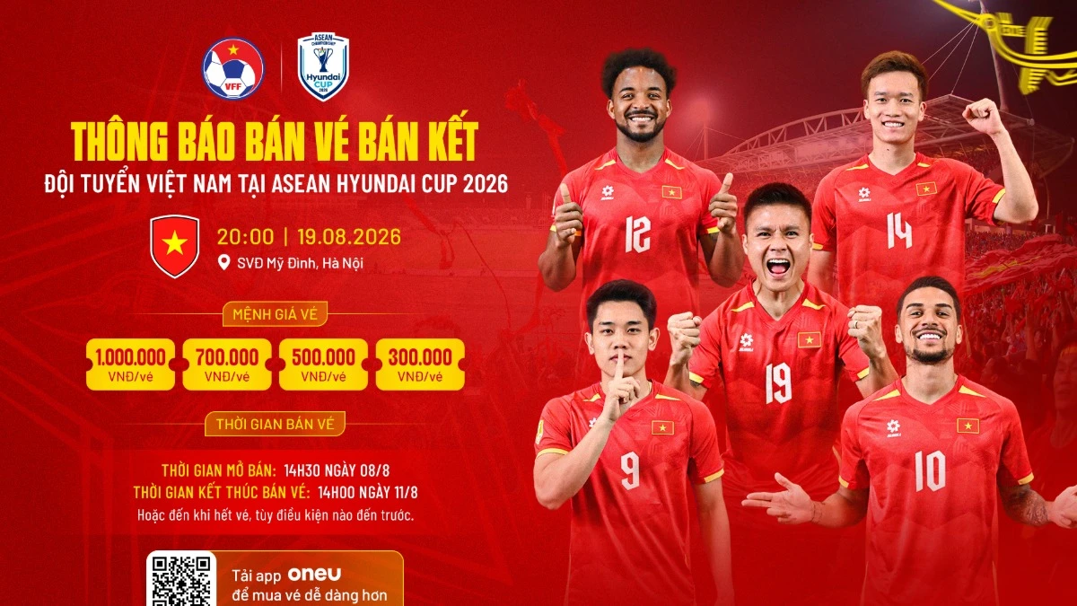 Giá vé xem tuyển Việt Nam đá bán kết trên sân Mỹ Đình tăng gấp đôi