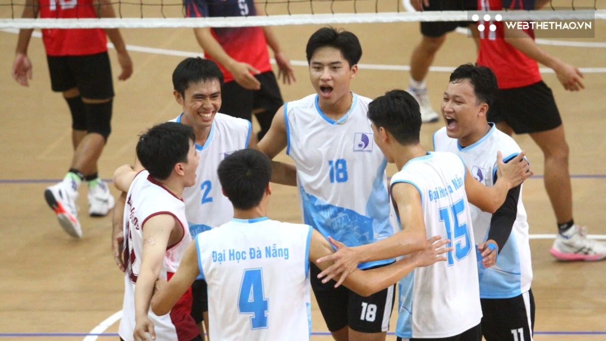 Đại học Đà Nẵng duy trì mạch thắng tại NUC bóng chuyền 2026