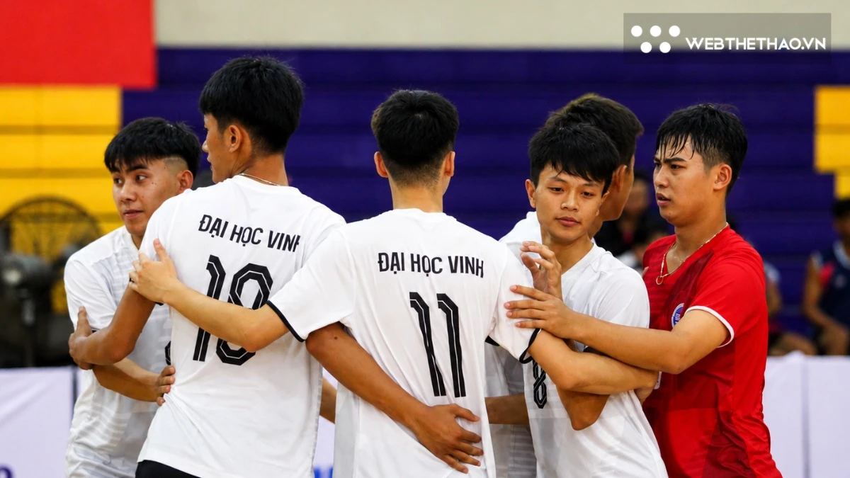 Trường ĐH Vinh có màn ngược dòng kịch tính ở NUC bóng chuyền 2026