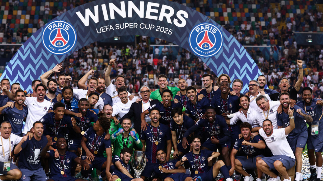 PSG đoạt Siêu Cúp châu Âu năm 2025 (Ảnh: France 24)