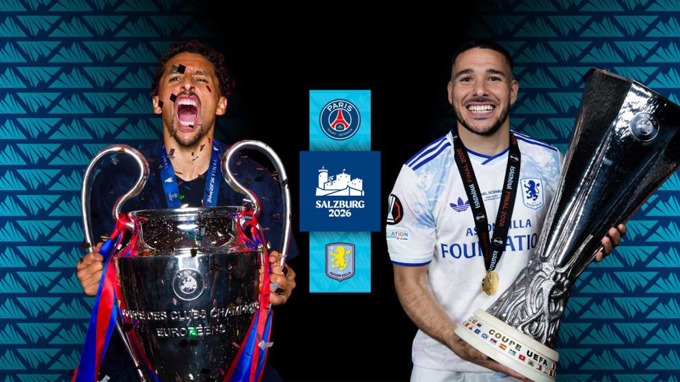 PSG là nhà vô địch Champions League, còn Aston Villa vô địch Europa League (Ảnh: UEFA)