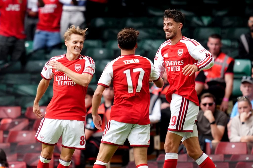 Arsenal tỏ ra vượt trội Man City về mức độ sắc bén trong tấn công (Ảnh: Sky Sport)