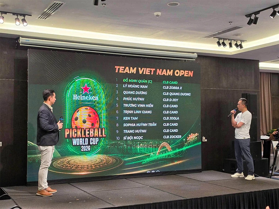 Danh sách đội tuyển Việt Nam tham dự Pickleball World Cup 2026 (Ảnh: Pickleball World Cup)