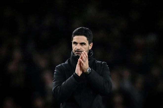 Huấn luyện viên Mikel Arteta của Arsenal. Ảnh: AFP