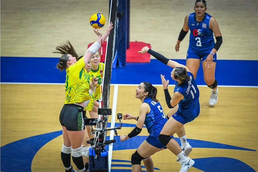 ĐKVĐ Thái Lan thắng dễ Australia, khởi đầu thuận lợi tại AVC Continental 2026 (Ảnh: Volleyballworld)