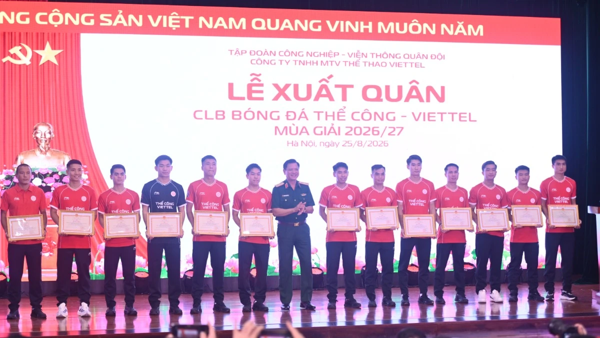 Thể Công Viettel xuất quân với 11 tân binh: Đội bóng đặt ba mục tiêu lớn cho mùa giải 2026/2027