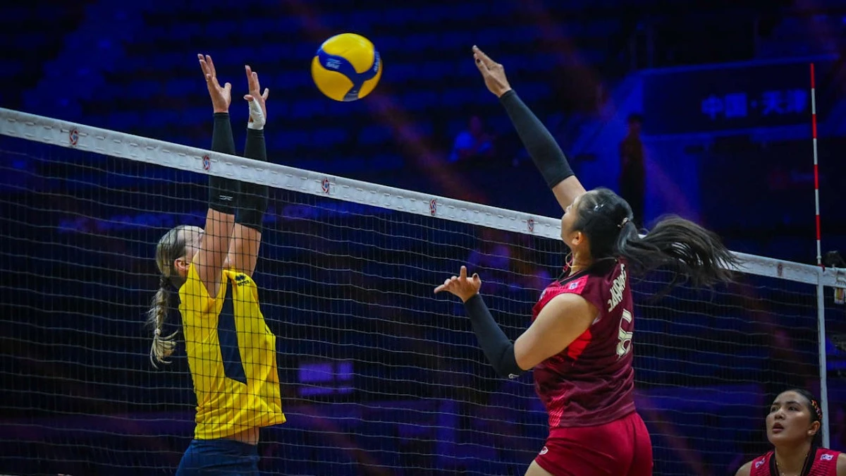 Kazakhstan lấy 1 set trước Thái Lan, Việt Nam rơi vào thế nguy hiểm tại AVC Continental