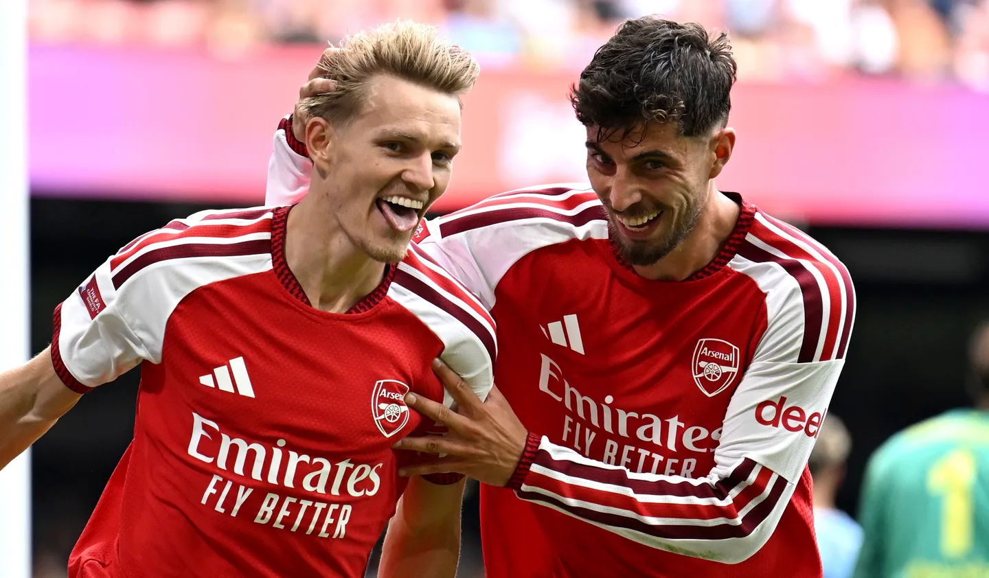 Odegaard có mối liên hệ chặt chẽ với Havertz cả trong và ngoài sân cỏ (Ảnh: x.com)