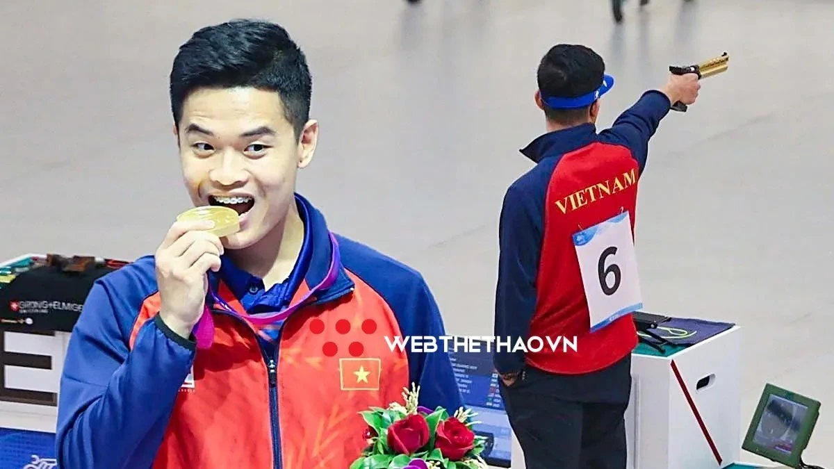 Phạm Quang Huy giành HCV danh giá ở ASIAD 2022. Ảnh: Đức Nguyễn