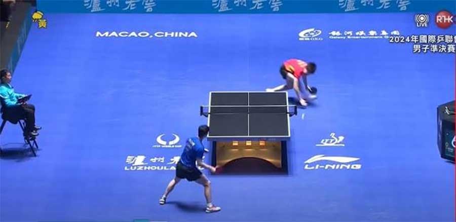 Ma Long đánh bại Wang Chuqin bằng kinh nghiệm và sự sáng tạo về chiến thuật (Ảnh: tabletenniscoach)