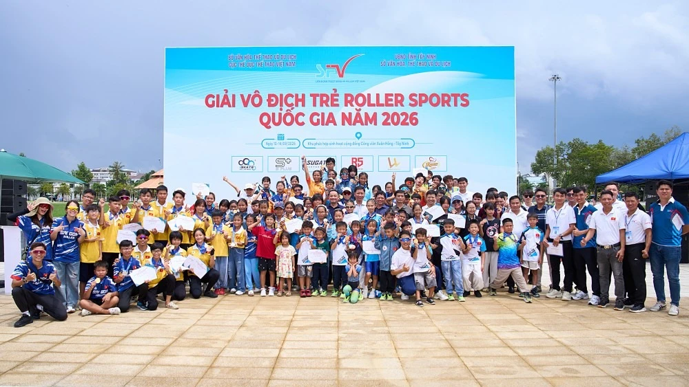 170 VĐV tranh tài sôi nổi ở giải Vô địch Trẻ Roller Sports quốc gia 2026