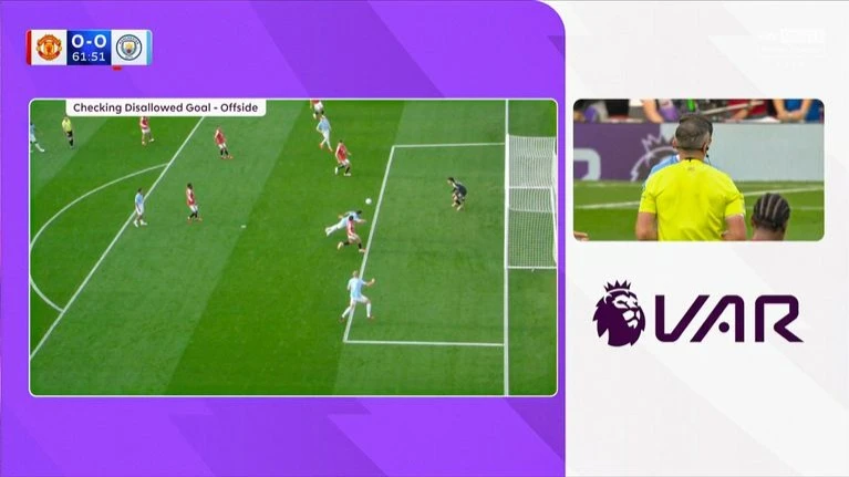 Ban trọng tài thừa nhận sai lầm trong bàn quyết định của Haaland ở trận derby Manchester
