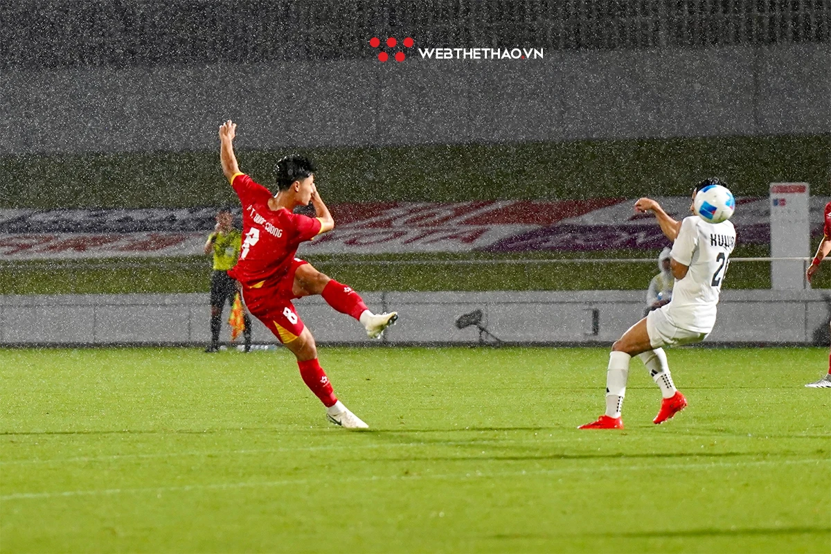 U23 Việt Nam hoà tiếc nuối trong ngày ra quân Asiad 20 (Ảnh: Việt Long)